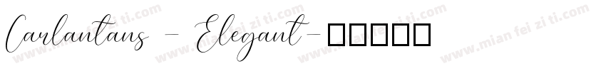 Carlantans - Elegant字体转换